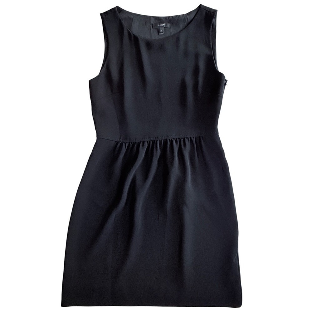 J.Crew Dress Womens 2 Black Sleeveless Fit & Flare Mini‎ 58579